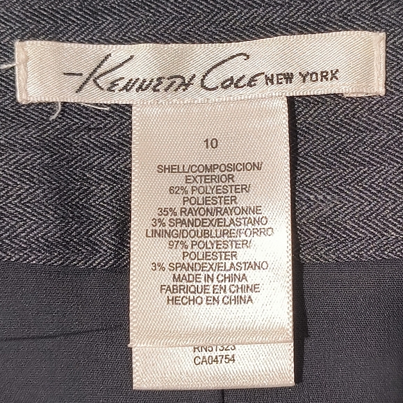 Kenneth Cole New York Women's 10 Dark Grey Pencil Skirt - Picture 6 of 6